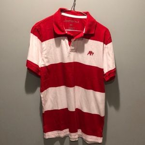 Men’s striped polo shirt